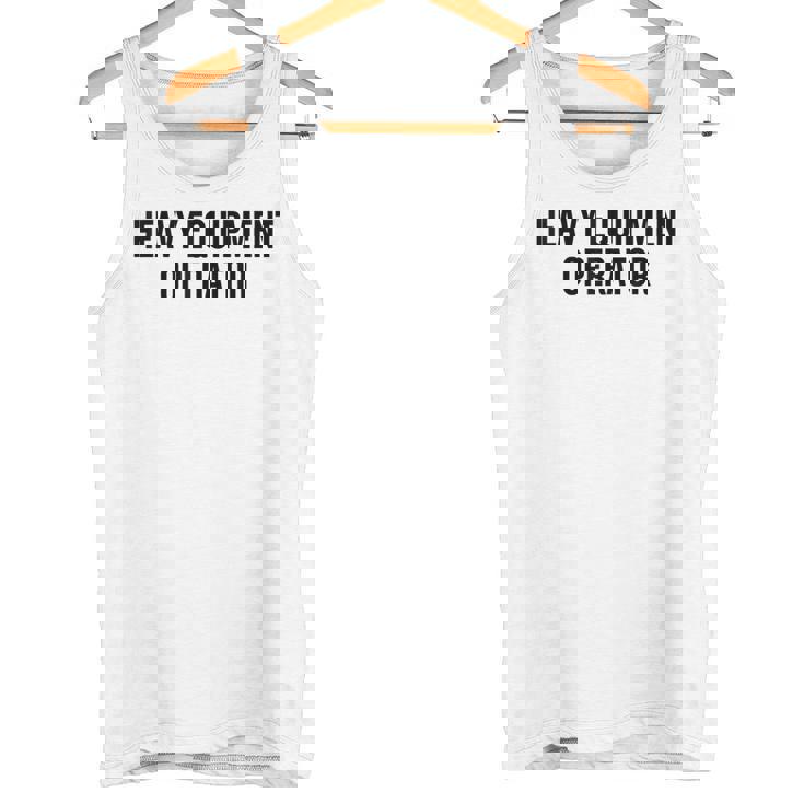 重機オペレーター キャリア 新 プロフェッショナル モダン タンクトップ