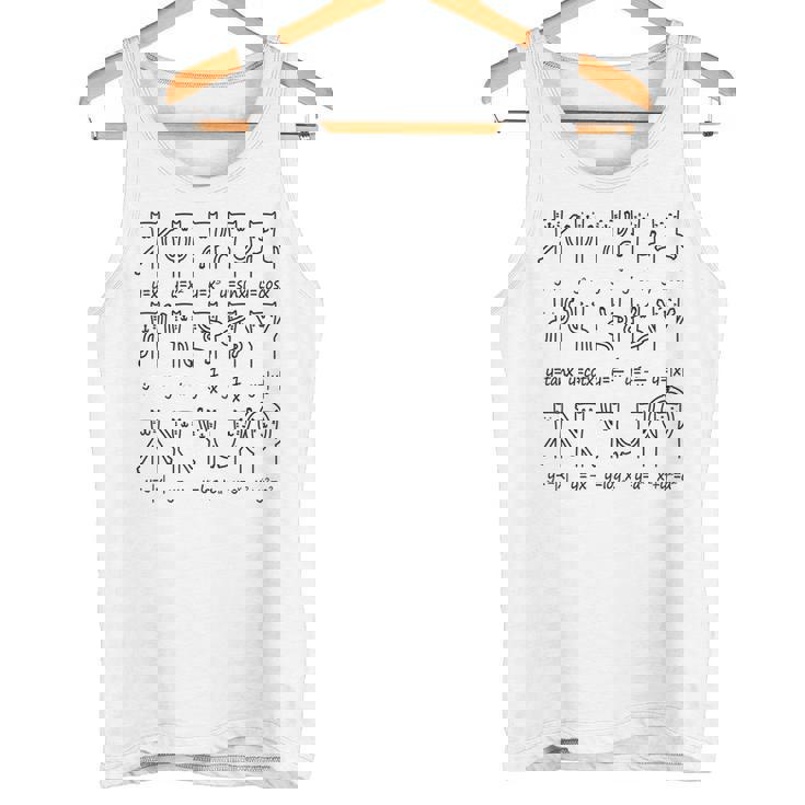 関数グラフ、数学グラフ、数学愛好家、猫愛好家、猫の飼い主、猫愛好家、数学 タンクトップ