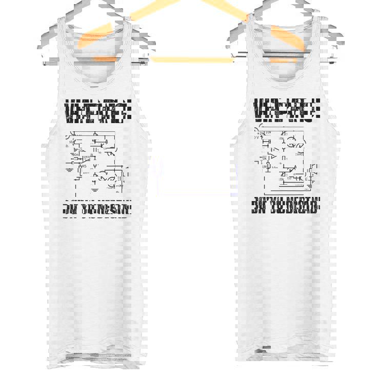 電子機器のどの部分がわからないか、エンジニアリング タンクトップ