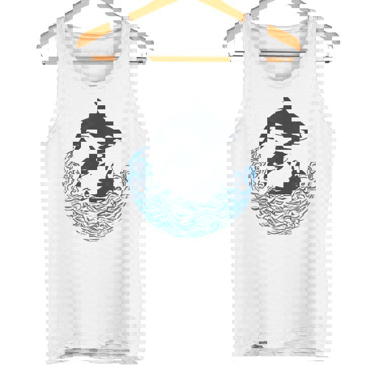 面白tシャツ シャチ 海 クジラ サメ おもしろ かわいい グッズ 服 ネタ メンズ オリジナル 夏 タンクトップ