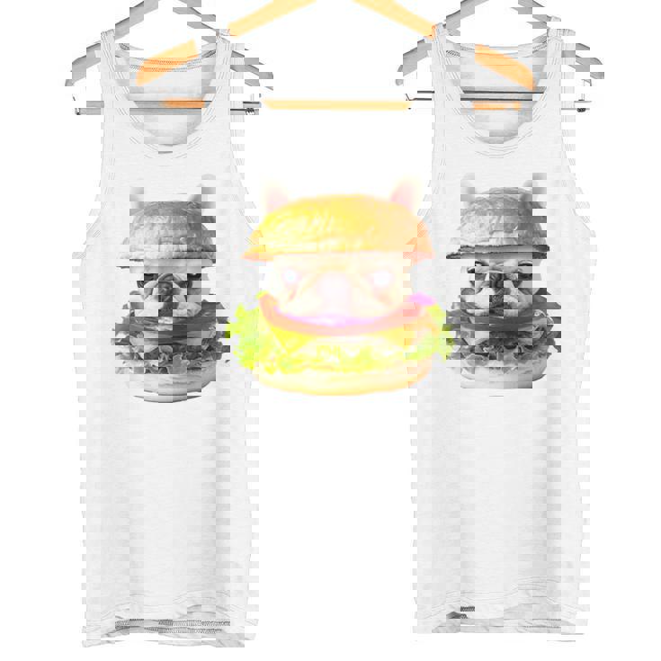 面白いtシャツ フレンチブルドッグ 犬 ハンバーガー メンズ グッズ かわいい おもしろ 面白い 服 ネタ 長袖tシャツ タンクトップ