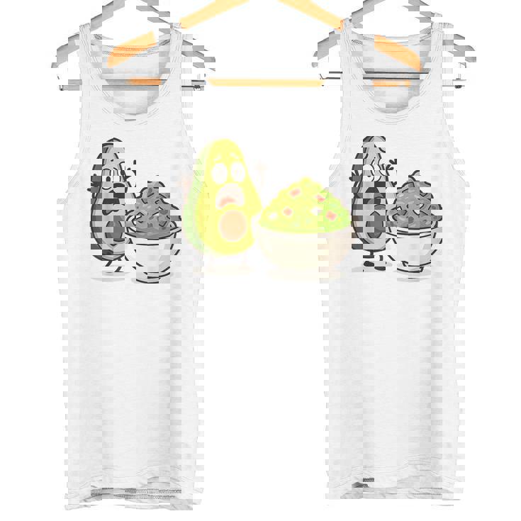 面白いアボカドワカモレ漫画パニック タンクトップ