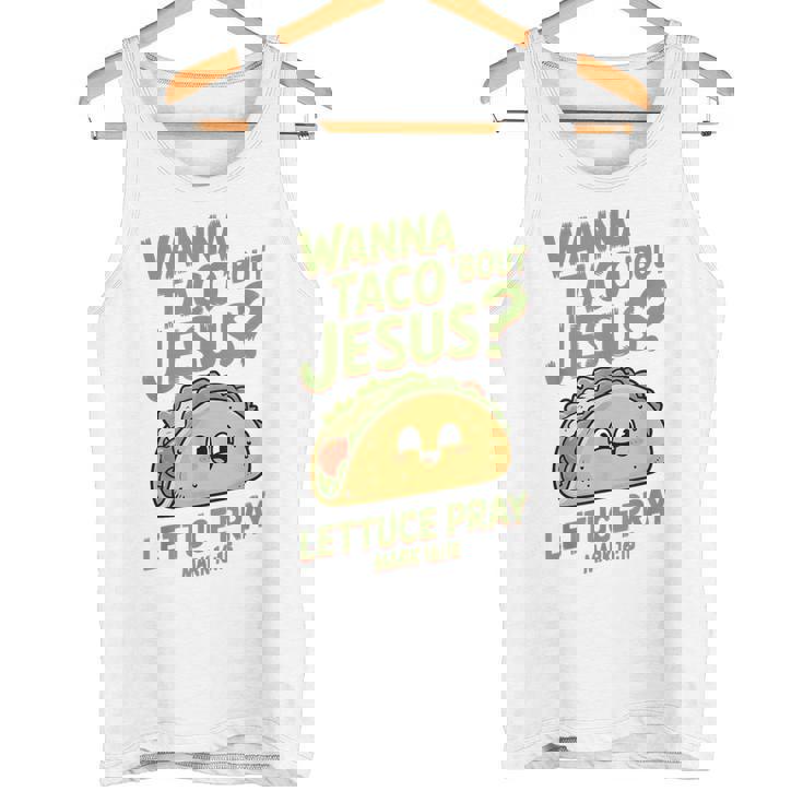 面白いクリスチャンタコス、Wanna Taco 'Bout Jesus タンクトップ