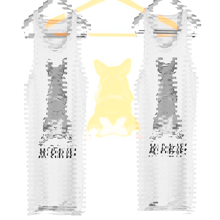 面白いコーギー、コーギーバット、コーギースプルーティング、コーギーママへのギフト。 タンクトップ