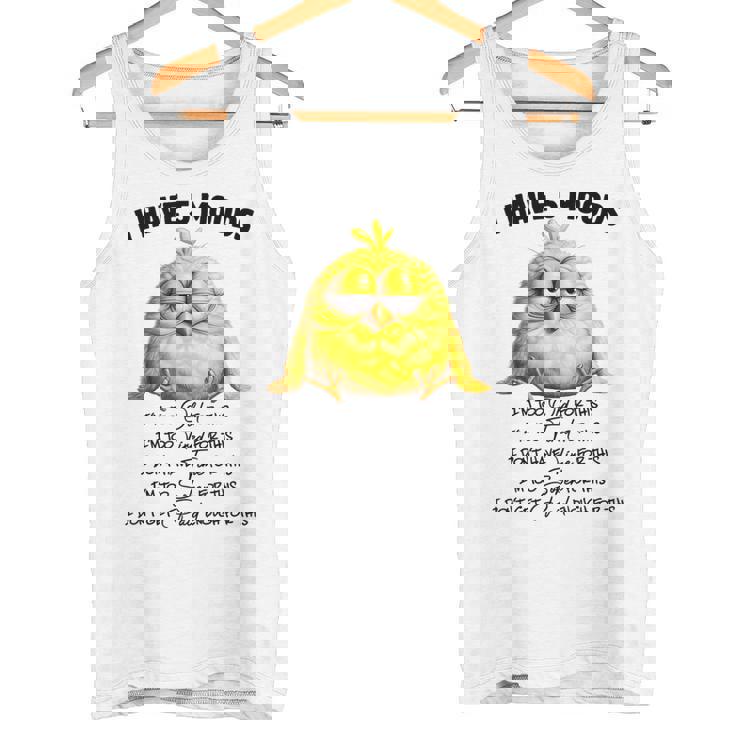 面白いチキンムード、I'm Too Old For This 鳥好きのデザイン。 タンクトップ