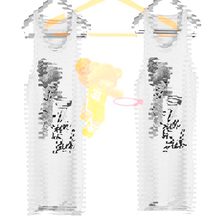 面白いテディベア スラムダンク テディベア バスケットボール タンクトップ