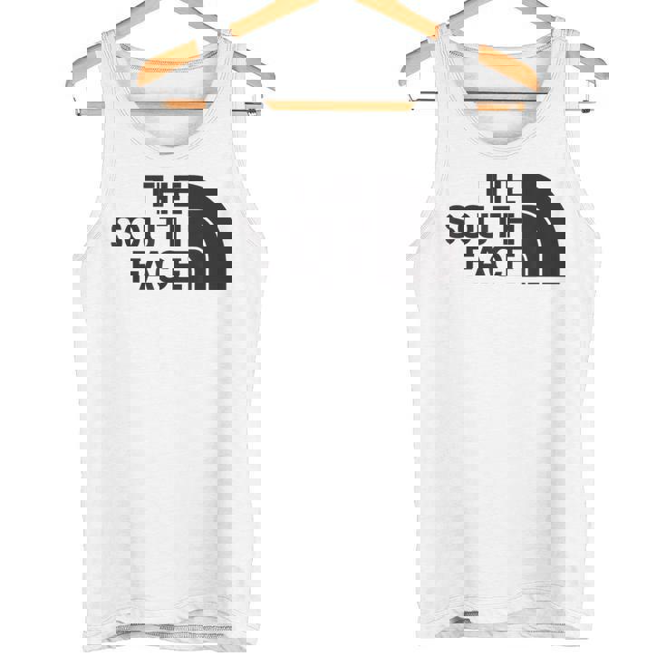 面白いパロディシャツ 夏のクールなデザインのための南の顔 タンクトップ