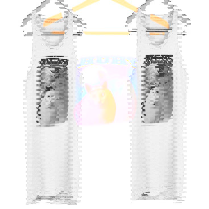 面白いミームハァキャット 長袖tシャツ タンクトップ