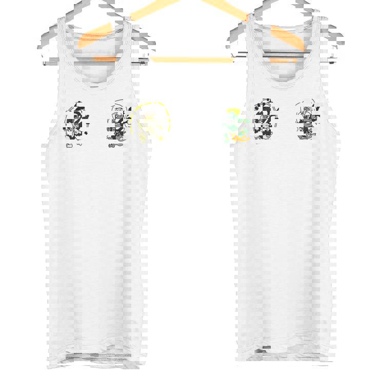 風神雷神 デフォルメ神キャラ ポップアートファッションデザイン 和風 タンクトップ