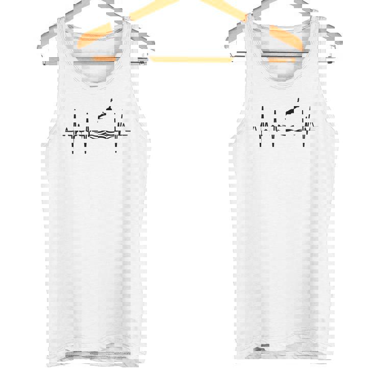 高飛び込みハートライン パルスライン 長袖tシャツ タンクトップ