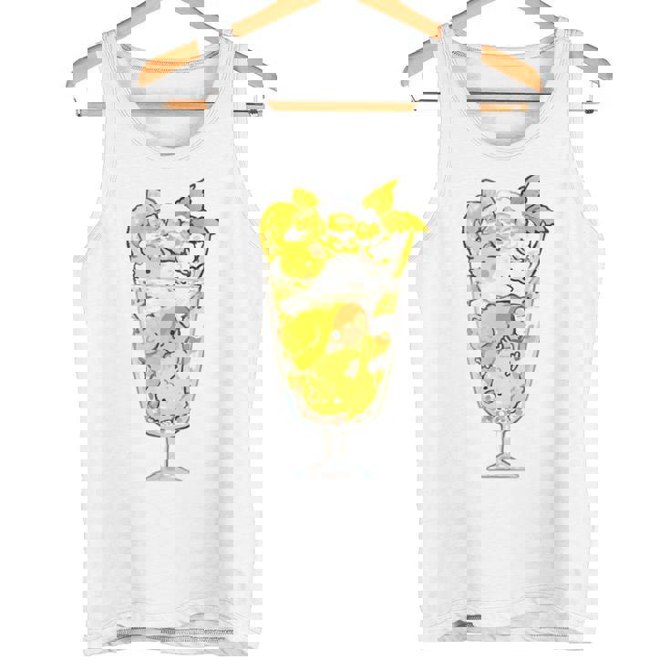 鳥パフェイエロー オカメインコ ラブバード バギー タンクトップ