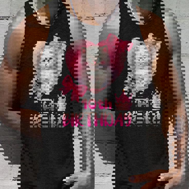 10歳の誕生日 ピンク かわいい 猫 タンクトップ 彼への贈り物