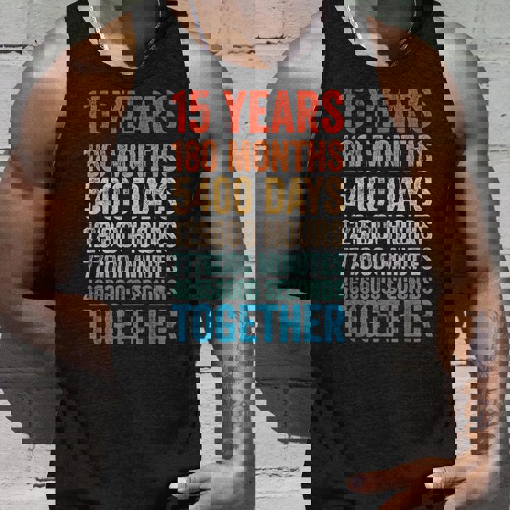 15年目の記念日 彼 彼女 カップル 15回目の結婚 タンクトップ 彼への贈り物