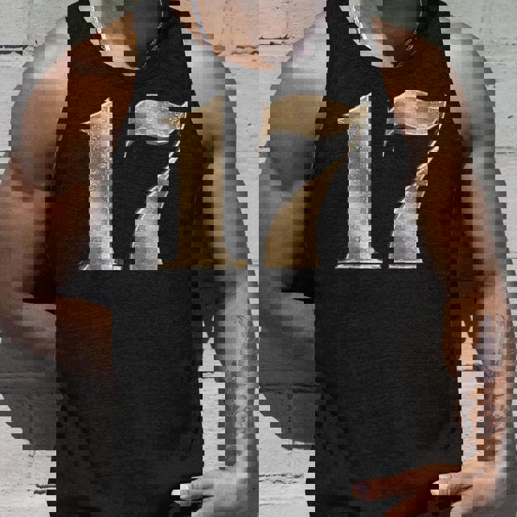 17 セブンティーン 誕生日 お気に入り 数字 フルール・ド・リス デザイン タンクトップ 彼への贈り物