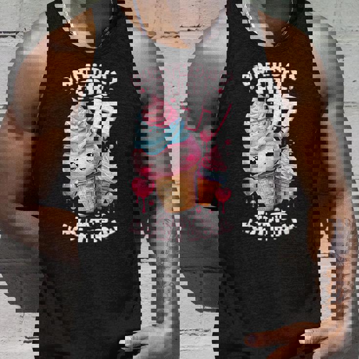 17歳の誕生日ガール 17年目 アイスクリーム 背番号17 タンクトップ 彼への贈り物