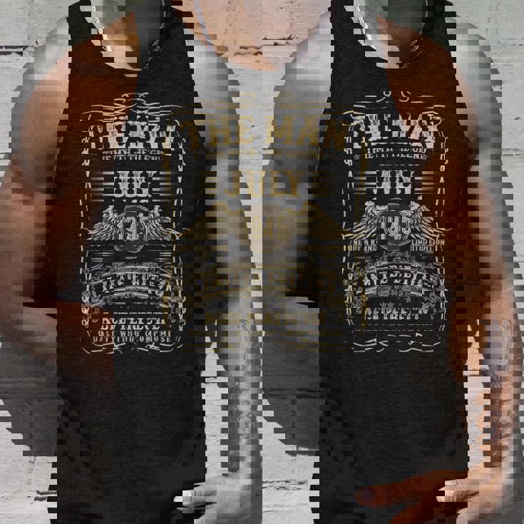 1945年7月 80歳の誕生日プレゼント 男性用 80歳 誕生日 タンクトップ 彼への贈り物