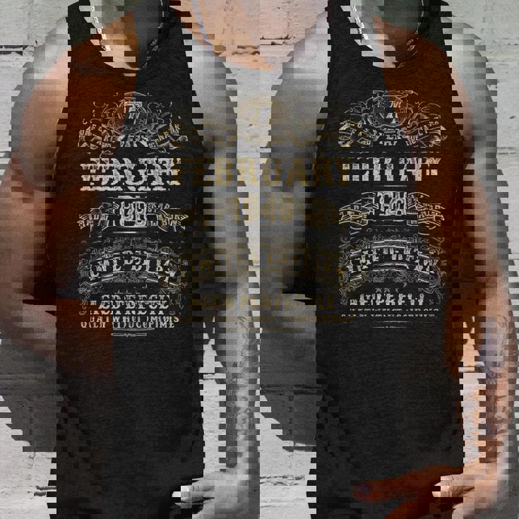 1948年2月 77歳の誕生日プレゼント 男性用 77歳の誕生日プレゼント タンクトップ 彼への贈り物