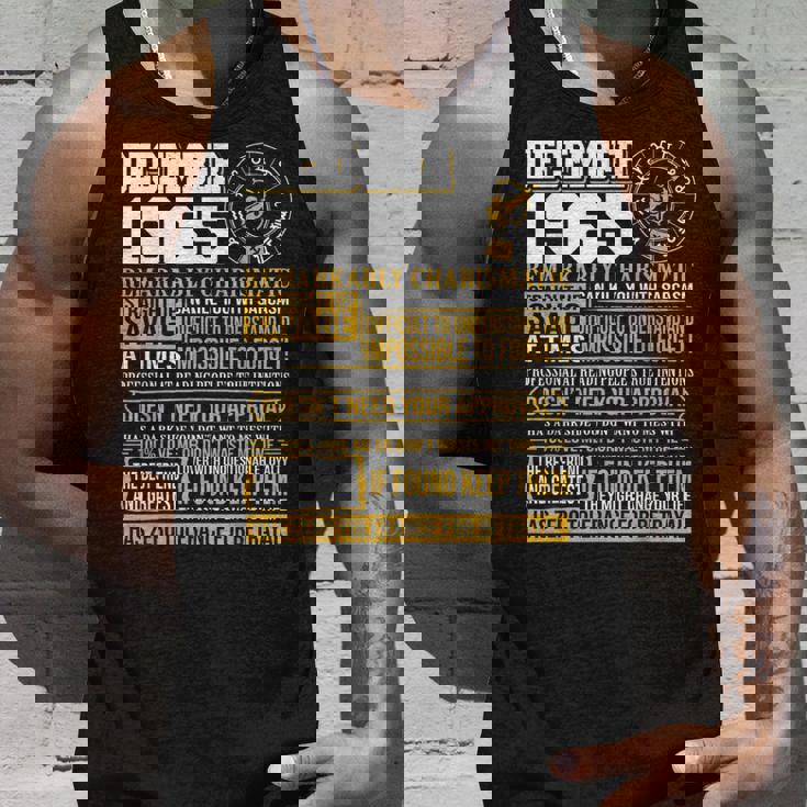 1965年 12月座 誕生日ギフト Born 12月agitarius タンクトップ 彼への贈り物