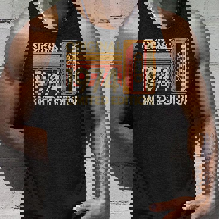 1974 誕生日 カセットテープ ヴィンテージ レトロ 1974 タンクトップ 彼への贈り物