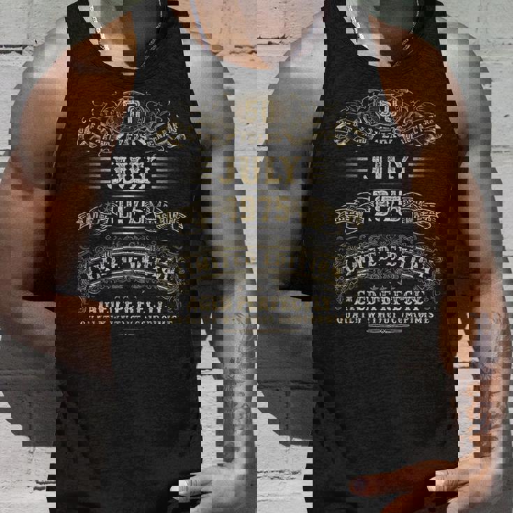 1975年7月 50歳の誕生日プレゼント 男性 50歳 誕生日 タンクトップ 彼への贈り物