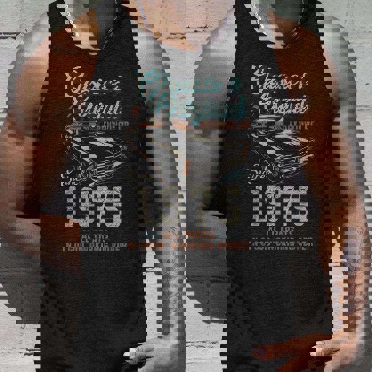 1975年生まれ ヴィンテージカー 50歳の誕生日 タンクトップ 彼への贈り物