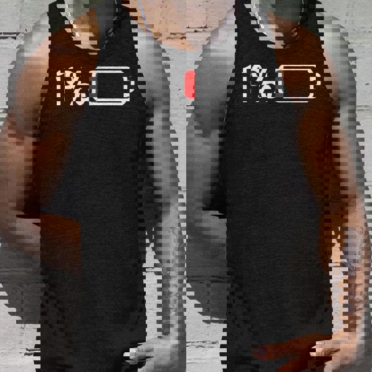 1バッテリー – 1バッテリー I 面白い 低エネルギーパーセント タンクトップ 彼への贈り物