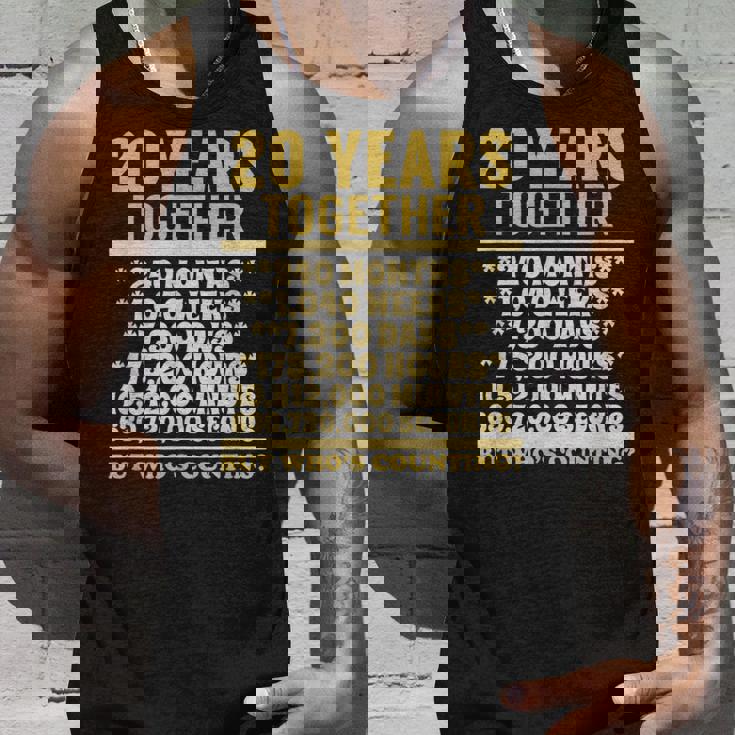 20周年記念tシャツ 20周年 結婚祝い カップル タンクトップ 彼への贈り物