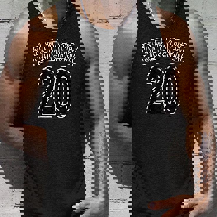 20才（二十歳）はたち（チームユニフォーム風）（お誕生日）祝 20代 面白 タンクトップ 彼への贈り物