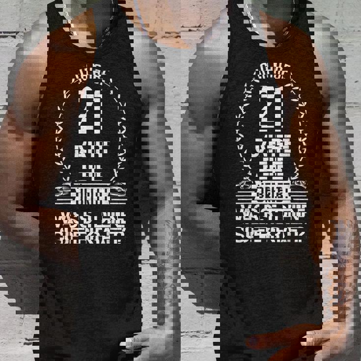 21年 結婚21周年 記念日 ギフト タンクトップ 彼への贈り物