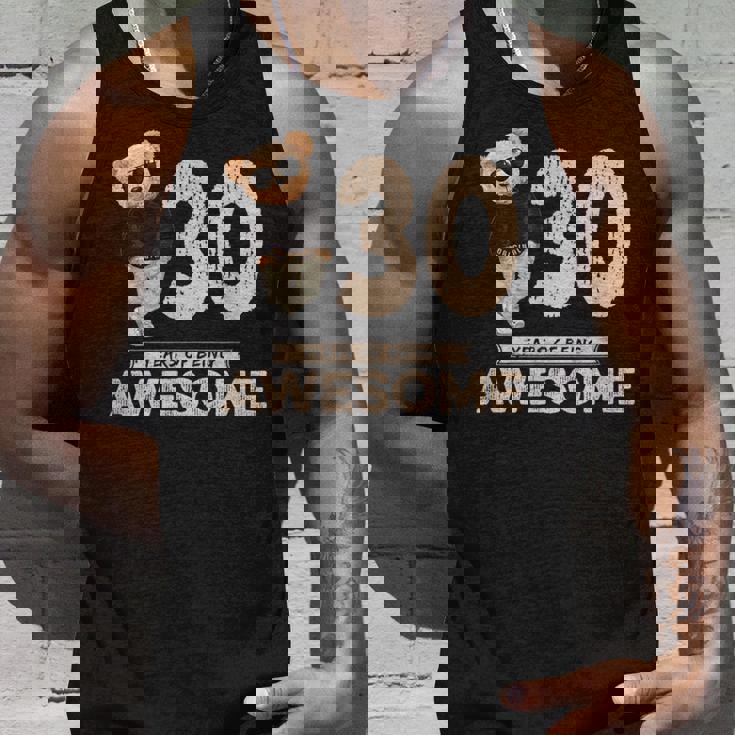 30歳の誕生日 メンズ レディース オリジナル 素晴らしいテディベア タンクトップ 彼への贈り物