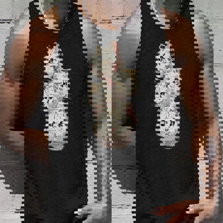 4 匹のかわいい猫 猫愛好家に最適 タンクトップ 彼への贈り物