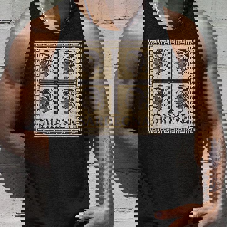 4 森 サルデーニャ 旗 サルデーニャ ギフト ローマ風 タンクトップ 彼への贈り物