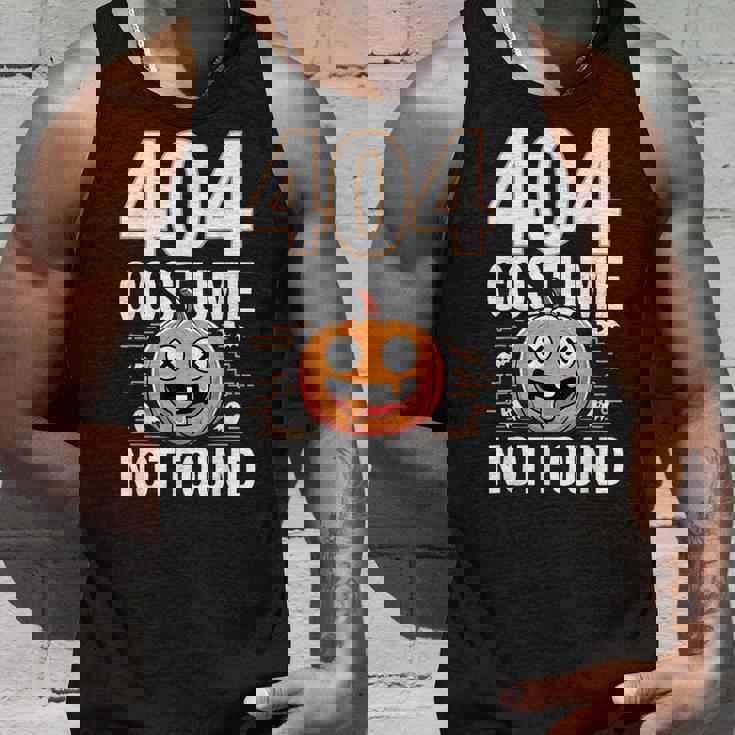 404 コスチューム未発見 ピクセルアート ハロウィンデザイン タンクトップ 彼への贈り物