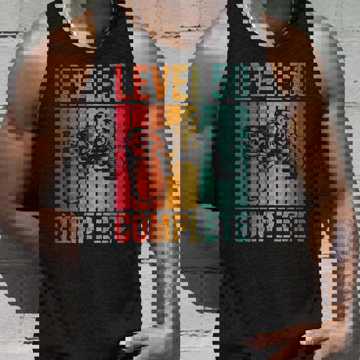 50歳 誕生日 男の子 男 レベル コンプリート 50歳 タンクトップ 彼への贈り物