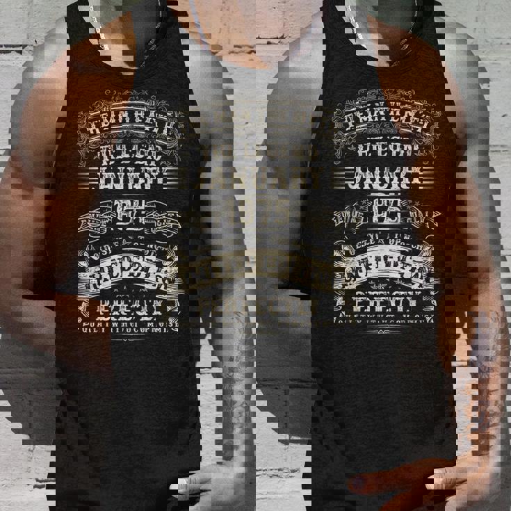 50歳 誕生日プレゼント 男性用 1975年1月 50歳の誕生日 タンクトップ 彼への贈り物