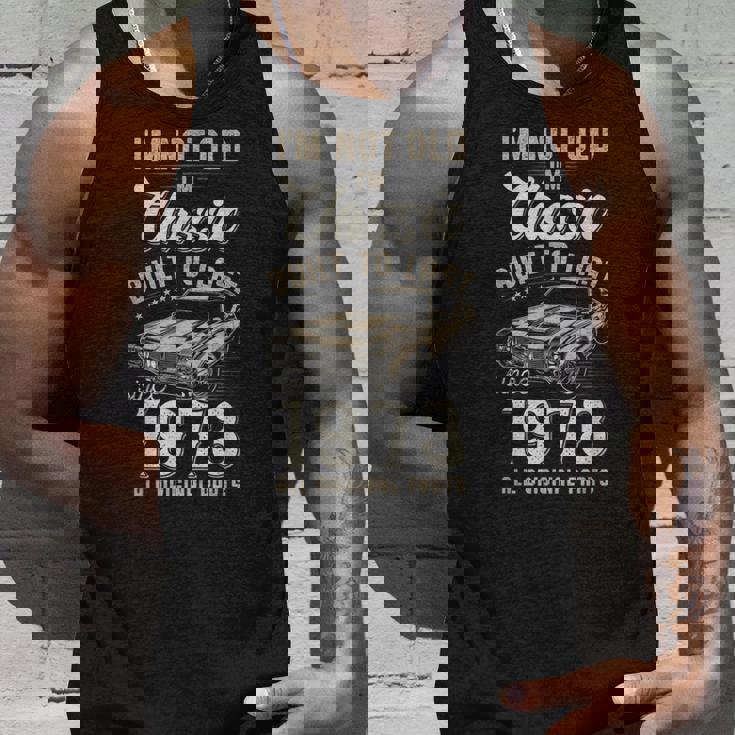 52歳の誕生日 1973年生まれのクラシックカー タンクトップ 彼への贈り物