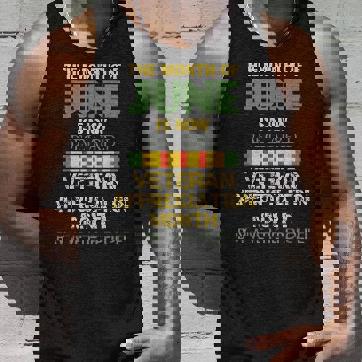 6月が退役軍人感謝月間として宣言されました タンクトップ 彼への贈り物