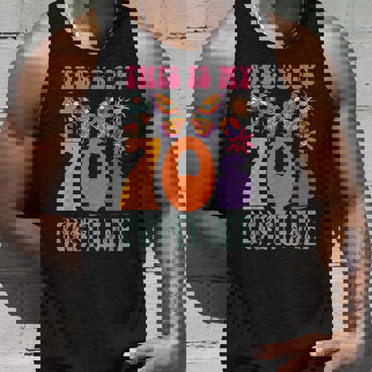 70年代ディスコ衣装 男女兼用 Peace Love ヒッピーコスチューム タンクトップ 彼への贈り物