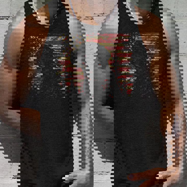 7月4日 アメリカ国旗 愛国心が強いラブラドールレトリバー犬 タンクトップ 彼への贈り物