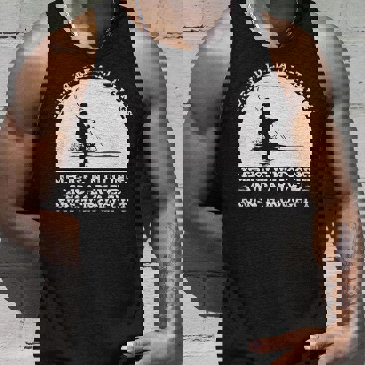 A River Runs Through It フライフィッシング 長袖tシャツ タンクトップ 彼への贈り物