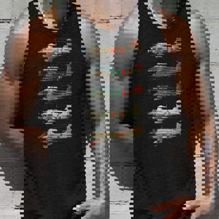 A6mゼロ日本ww2戦闘機 タンクトップ 彼への贈り物