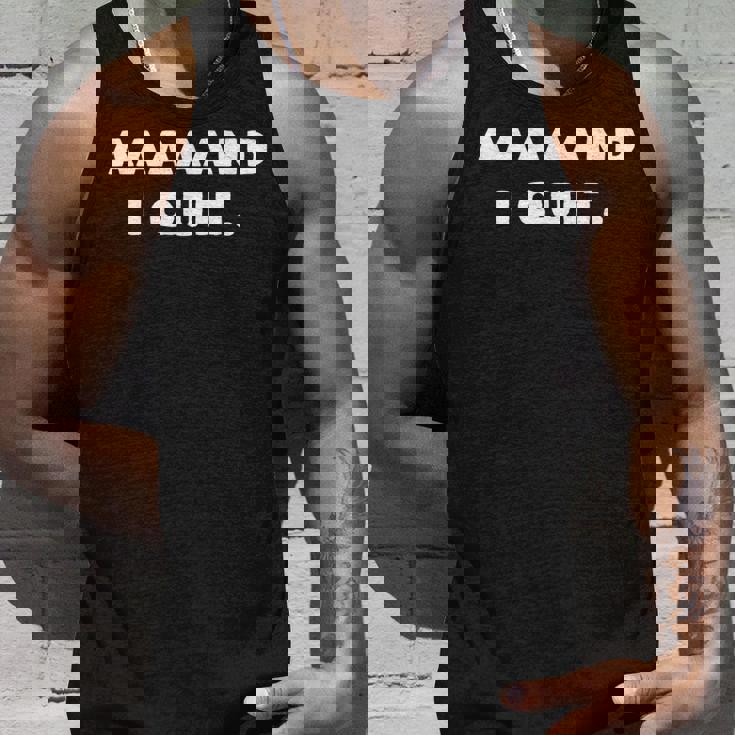 Aaaaand I Quit -Arcastic Quitting Loser タンクトップ 彼への贈り物