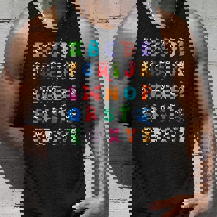 Abc かわいいモンスター アルファベット ハロウィン 先生 コスチューム キッズ タンクトップ 彼への贈り物