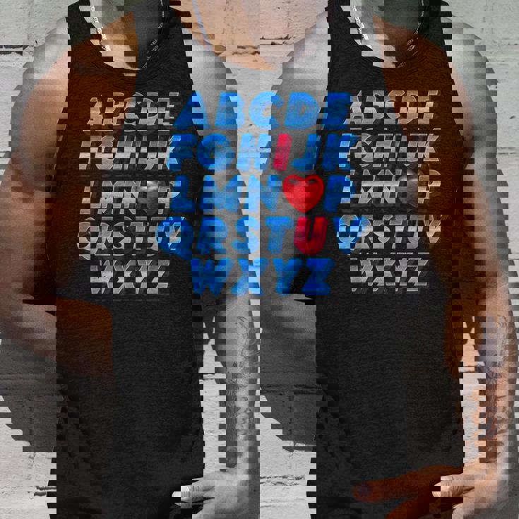 Abc アルファベット I Love You 英語 先生 バレンタインデー タンクトップ 彼への贈り物