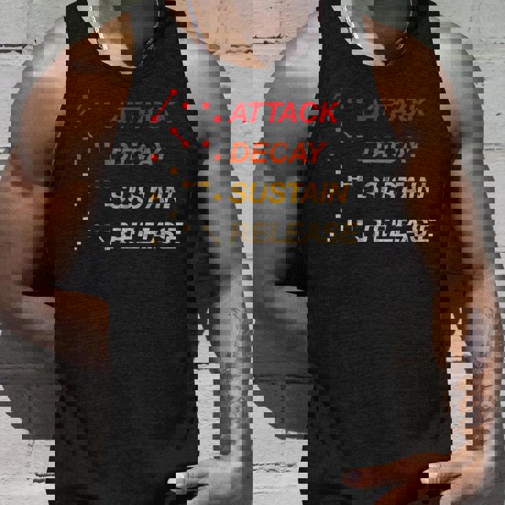 Adsr Producerynth ヴィンテージアナログギアスタジオエンベロープ酸 タンクトップ 彼への贈り物