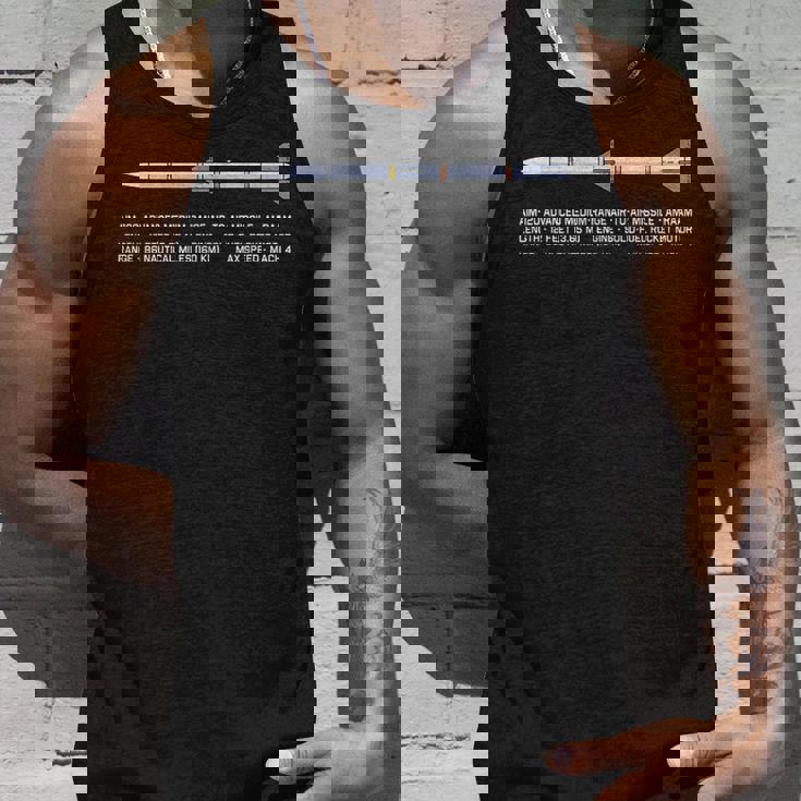 Aim-120 Amraam 空対空ミサイルの図 タンクトップ 彼への贈り物