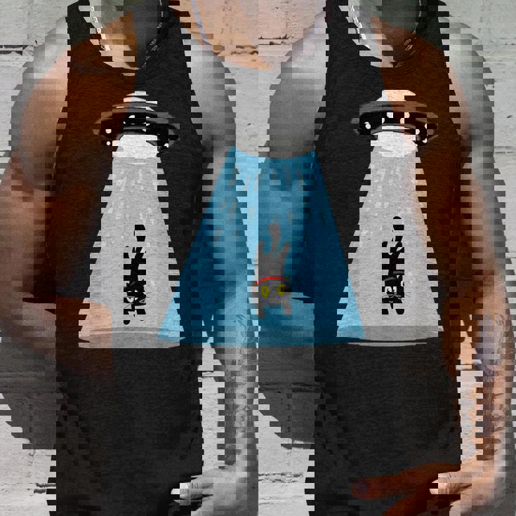 Alien Cat Abduction Ufo Cat Alien Abduction タンクトップ 彼への贈り物