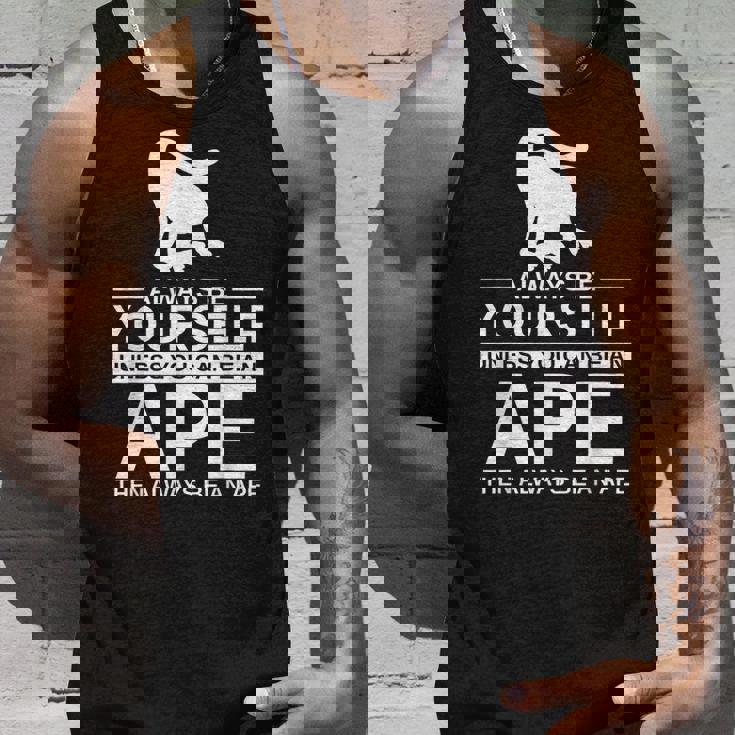Always Be Yourself Ape メンズ レディース 猿 ゴリラ タンクトップ 彼への贈り物