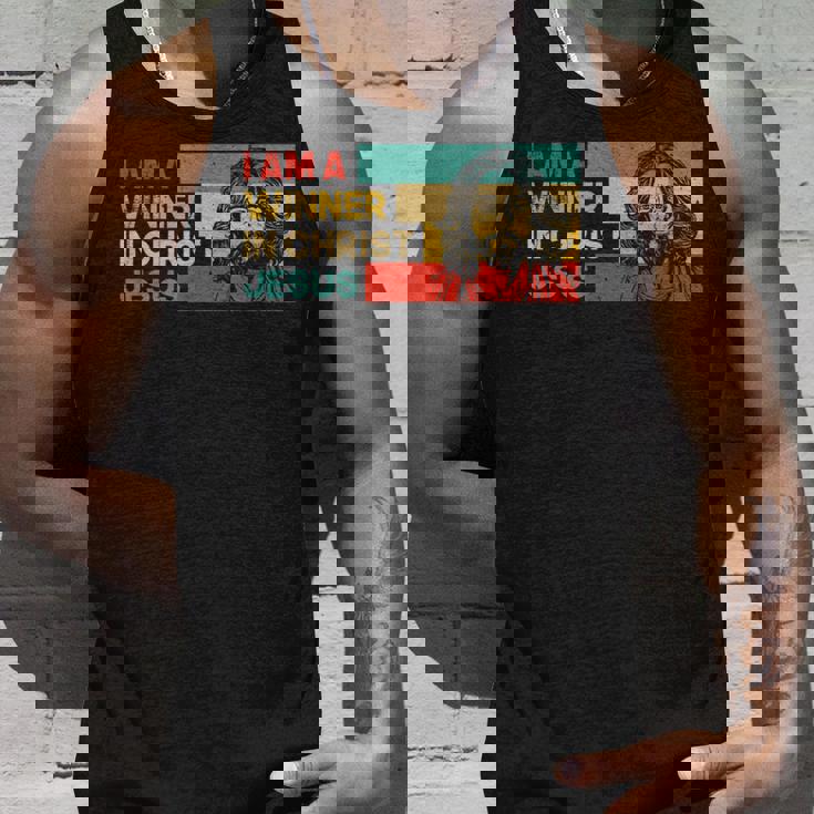 I Am A Winner In Jesus Krist God Faith Jesus タンクトップ 彼への贈り物