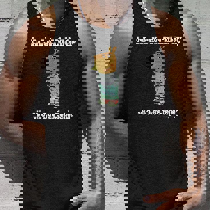 I Am Just A Chill Guy Who Loveleep My New Character タンクトップ 彼への贈り物